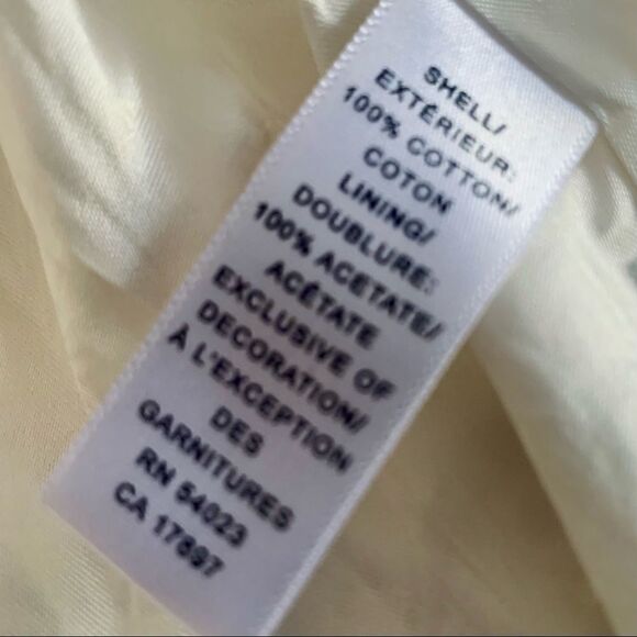 Banana Republic Cream Textured Blazer Size 6 - Picture 14 of 16